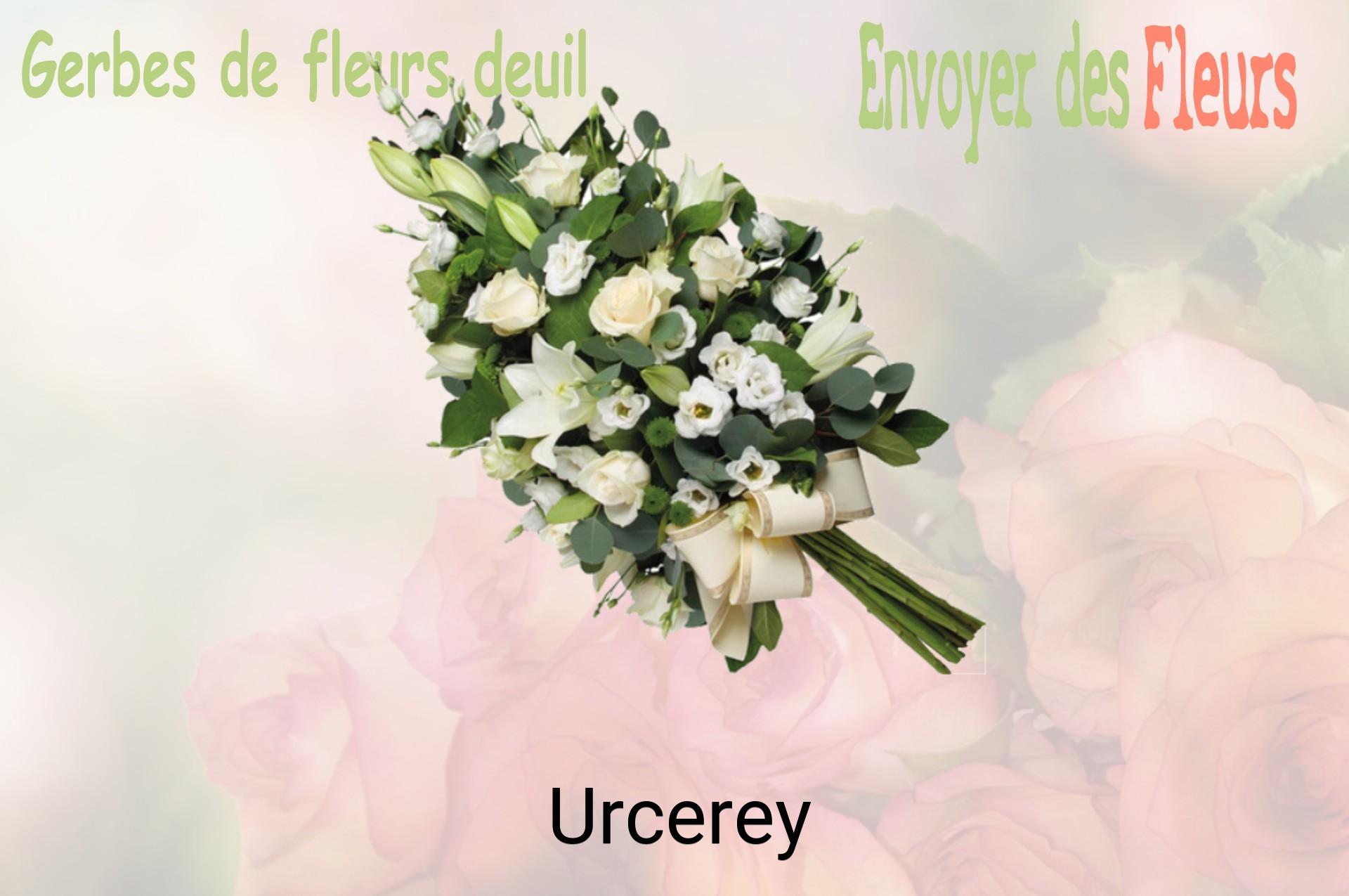 Gerbe de fleurs de deuil livrée à Urcerey